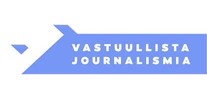 Vastuullista journalismia -merkki (linkki vastuullistajournalismia.fi-sivustolle)