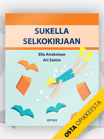 Sukella selkokirjaan -kirjan kansi.